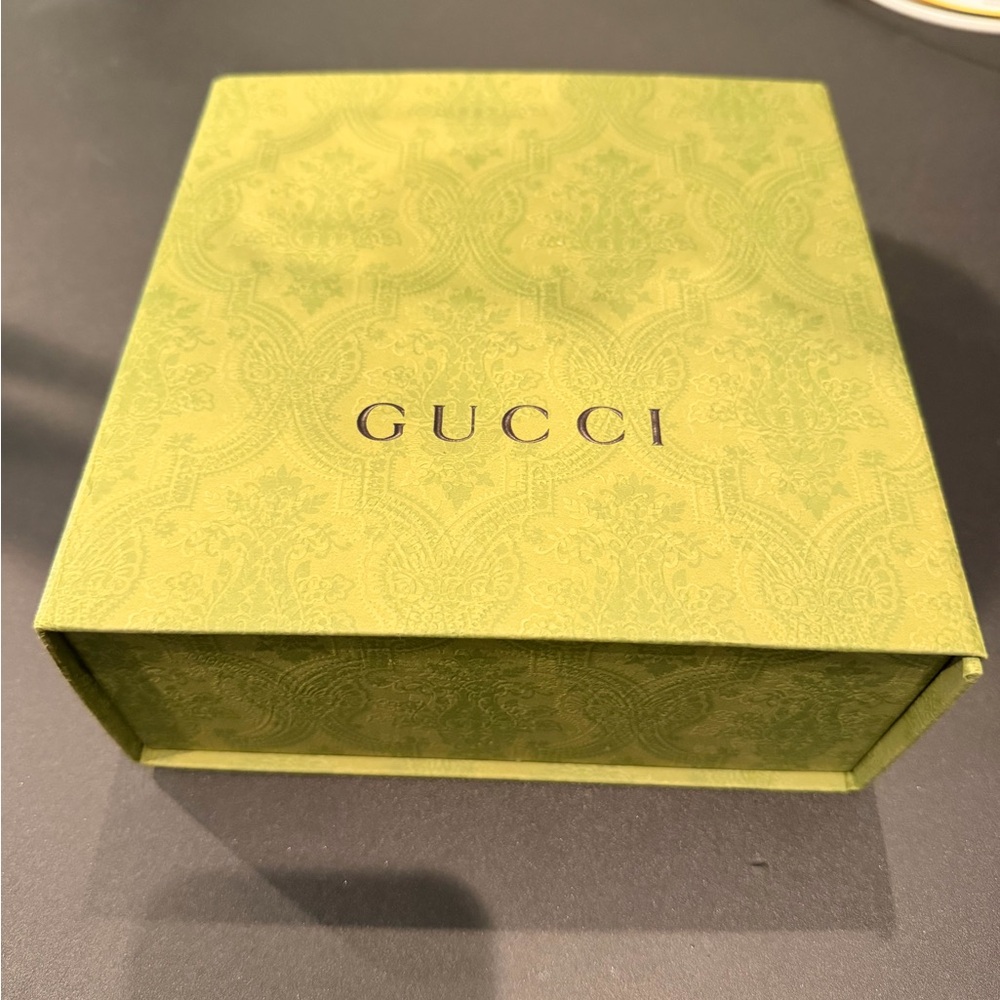 Gucci Authentic Olive Green Embossed Box